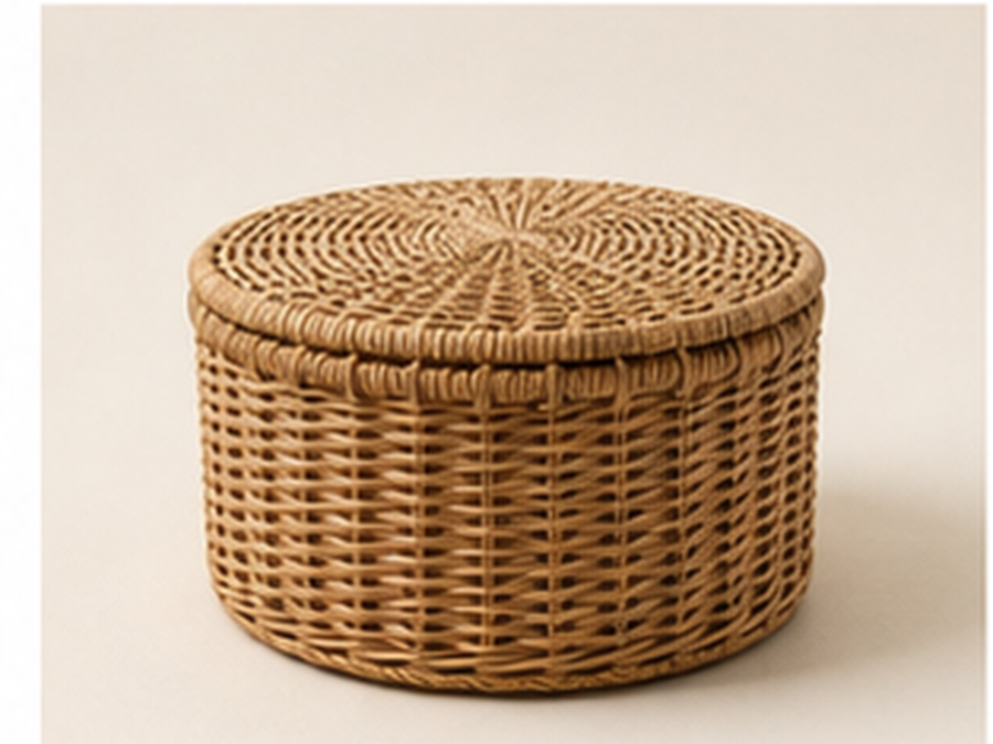 Handmade Rattan Storage Basket