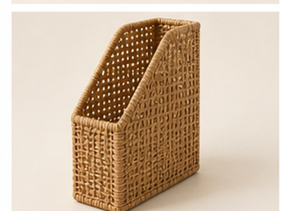 Rattan Magazine Holder